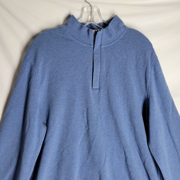 Jos. A. Bank Men's Pullover Sweater Size XXL Blue Patched Elbow Tailored Fit - Picture 3 of 10